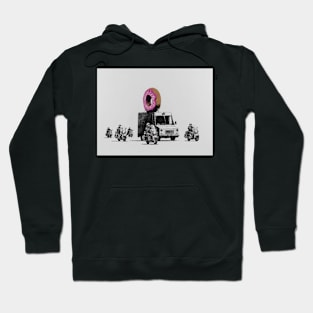 Banksy Donuts Strawberry Art Hoodie